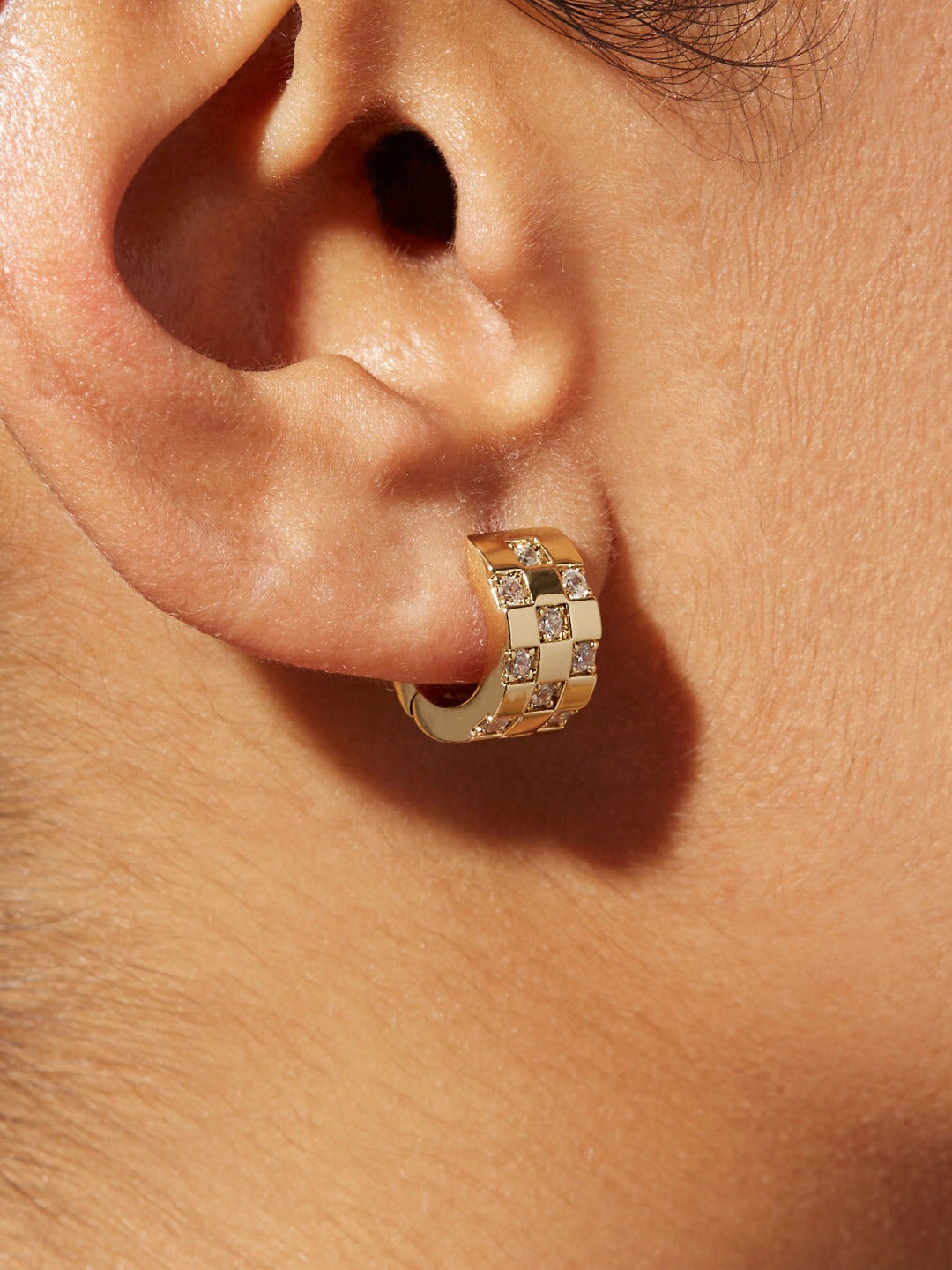 Small Hoop Earrings - Eden, GOLD, alternate image number 3