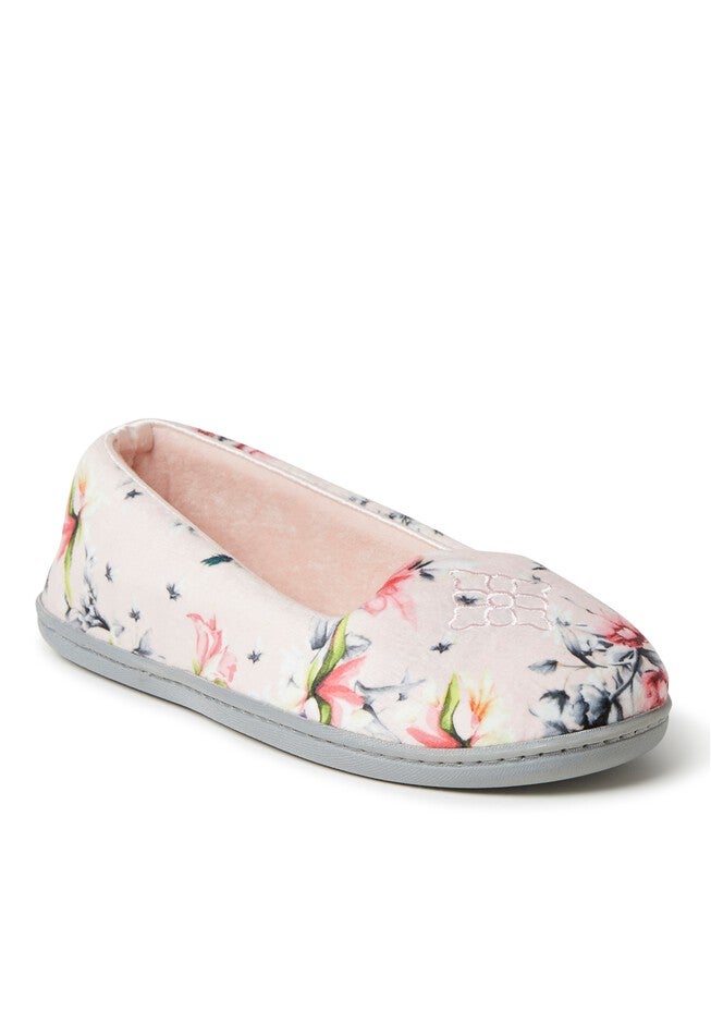 Rebecca Velour Closed Back Slipper, DUSTY PINK, hi-res image number 0