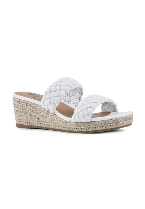Salvadora Mule Sandal, WHITE SMOOTH, hi-res image number null