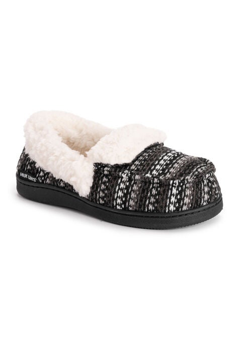 Anais Moccasin Slipper, BLACK, hi-res image number null
