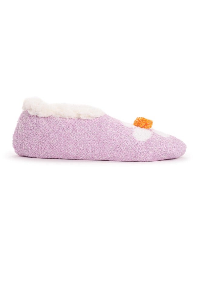 Women'S Cozy Daisy Ballerina Slippers, , alternate image number null