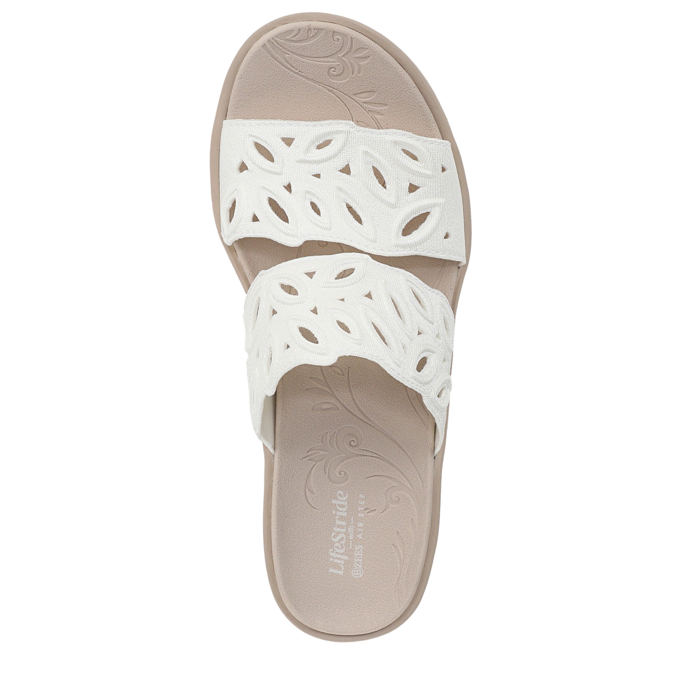 Delight Slip-On Comfort Sandal, WHITE FABRIC, alternate image number 6
