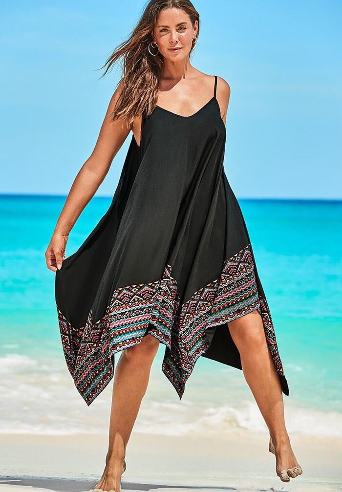 Diane Handkerchief Cover Up Dress, , alternate image number 2