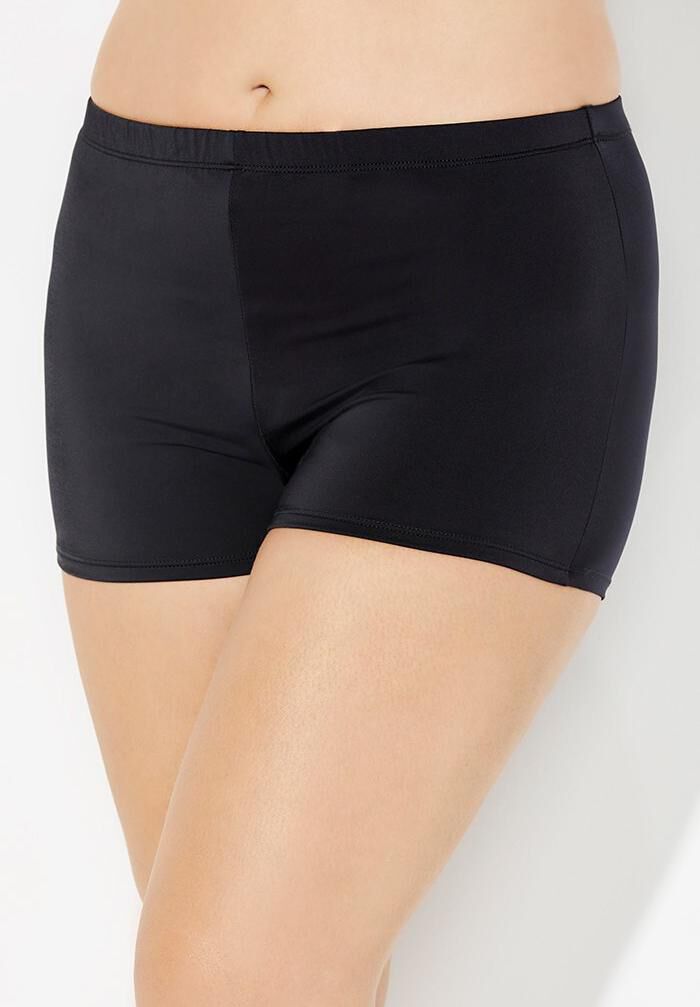 V-Neck Flowy Tankini Set with Boy Short, , alternate image number null