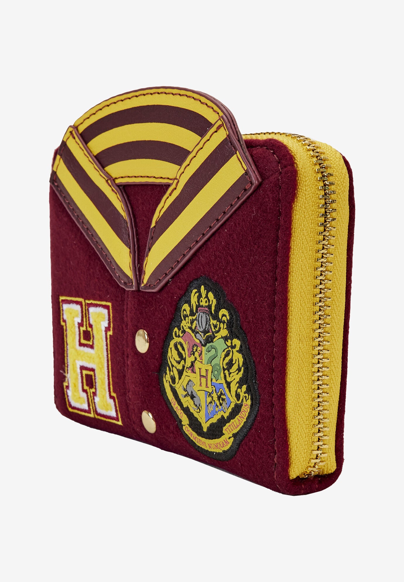  Loungefly X Harry Potter Wallet Zip Around Hogwarts Varsity Jacket, , alternate image number 2