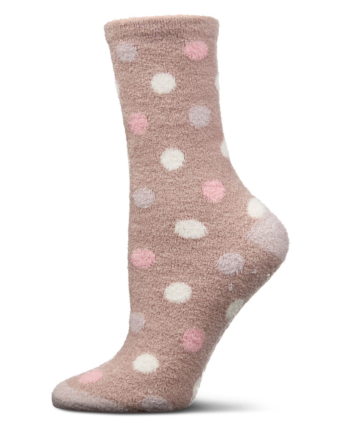 Women's Blessed Aloe Infused Crew Socks, MAUVE, hi-res image number 0
