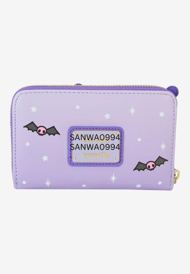 Loungefly x Sanrio Hello Kitty Kuromi Pumpkin Zip Around Wallet, ORANGE, on-hover image number null
