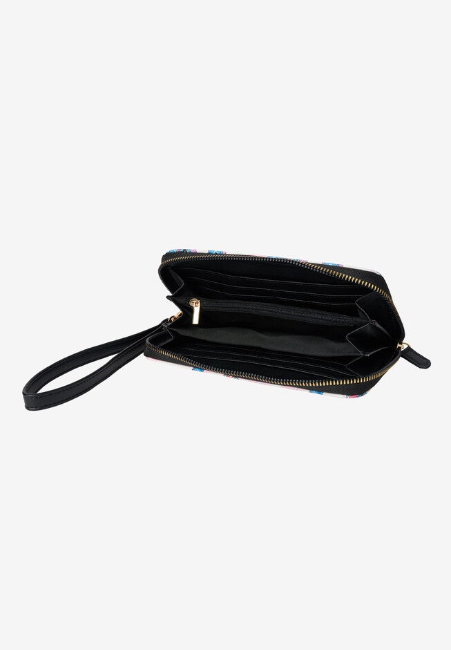 Disney Stitch Wallet All-Over Character Print Zip Around Wristlet, , alternate image number null