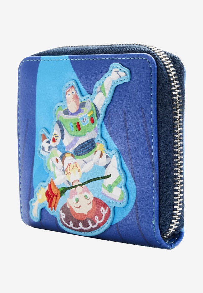 Loungefly X Pixar Zip Around Wallet Toy Story Buzz Jessie Woody, , on-hover image number 1