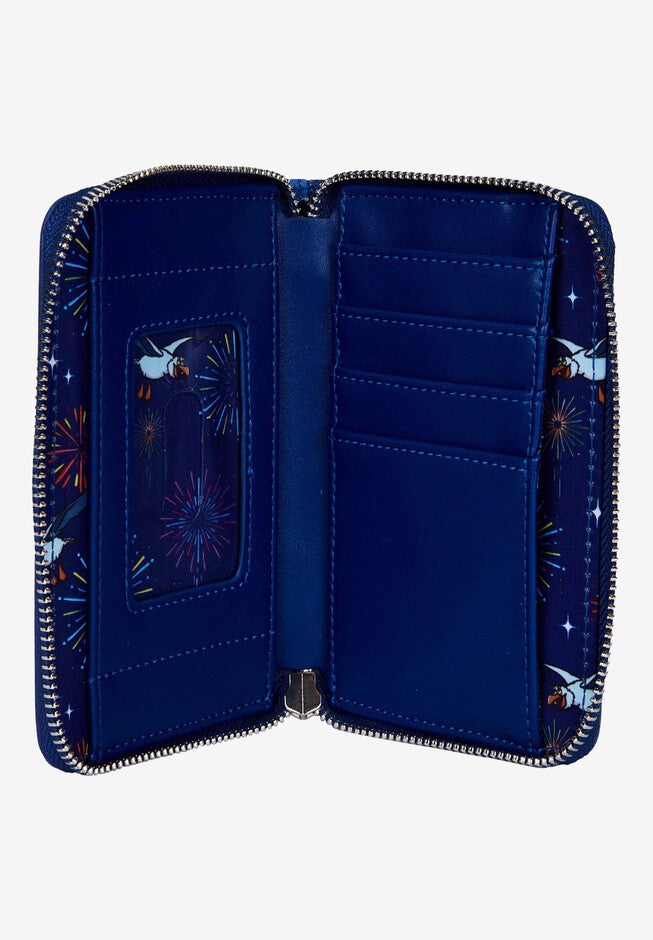 Loungefly X Disney Zip Around Wallet Ariel Flounder Sebastian Fireworks, , alternate image number null