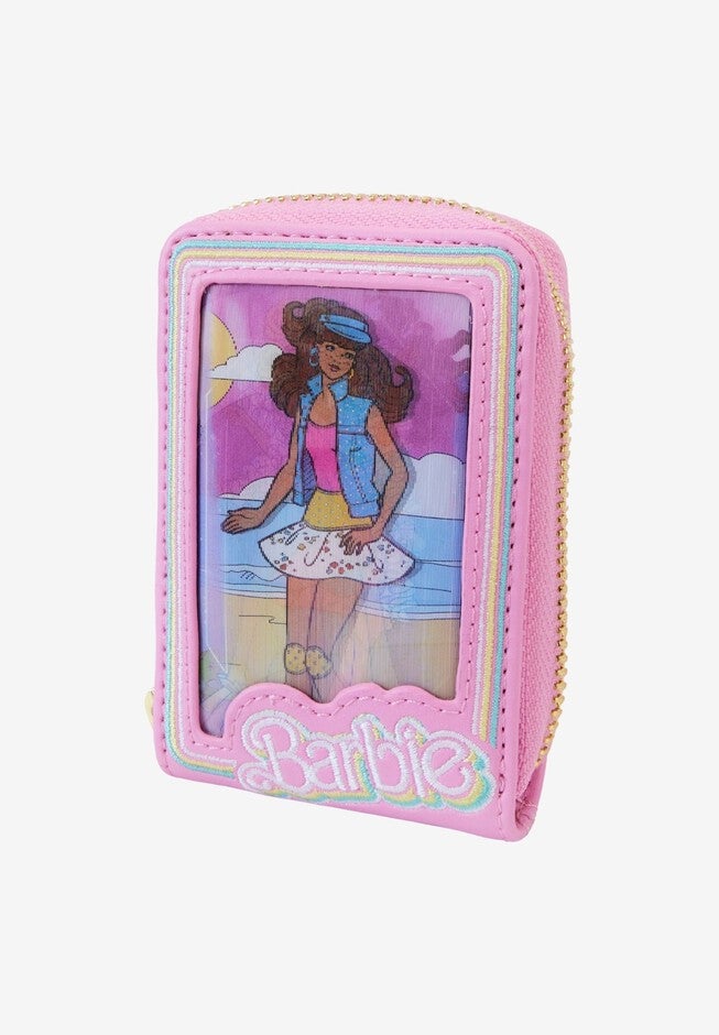 Loungefly X Mattel Barbie 65Th Anniversary Accordion Wallet, PINK, hi-res image number 0