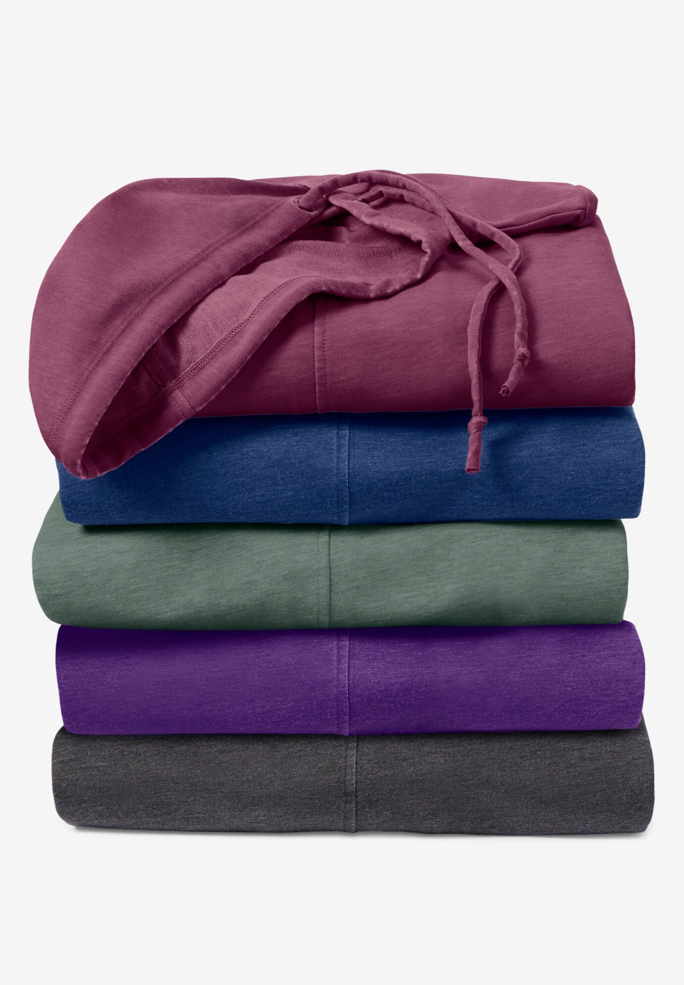 Pleat-Back Swing Hoodie Sweatshirt, , alternate image number 5