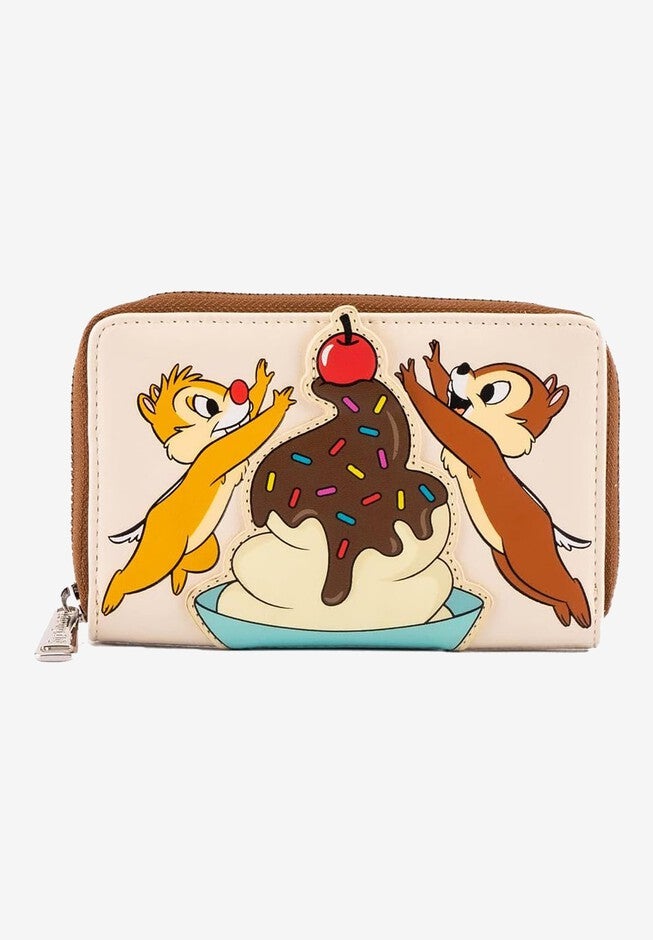 Loungefly X Disney Chip & Dale Cherry On Top Wallet, BROWN, hi-res image number null