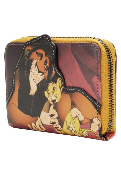 Loungefly X Disney Lion King Scar Simba Zazu Zip Around Wallet, , on-hover image number null
