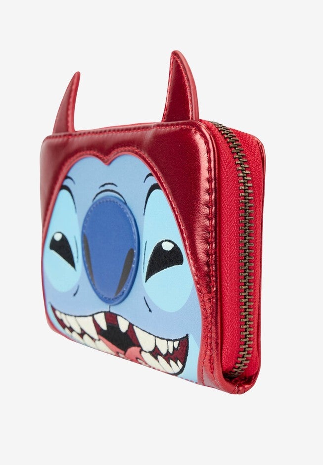 Loungefly X Disney Stitch Devil Cosplay Zip Around Wallet, , alternate image number 2