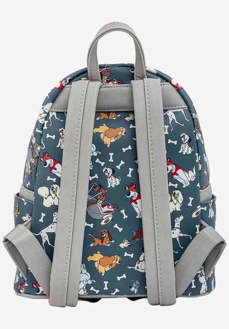 Loungefly x Disney Dogs Mini Backpack Handbag All-Over Print 101 Dalmatians, , on-hover image number null