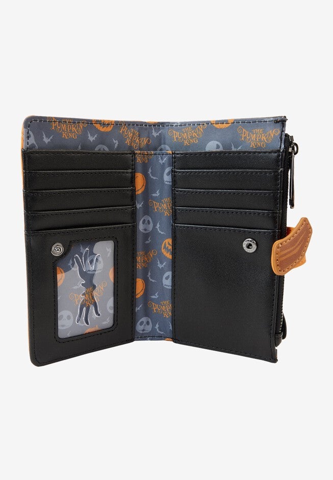 Loungefly X Nightmare Before Christmas Jack Pumpkin Flap Button Wallet, , alternate image number null