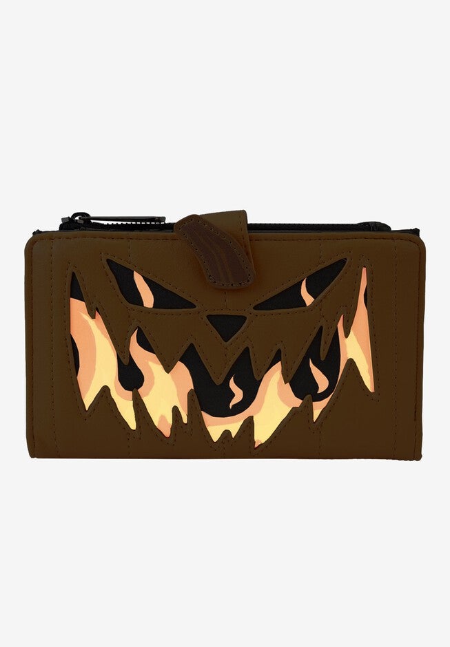 Loungefly X Nightmare Before Christmas Jack Pumpkin Flap Button Wallet, , alternate image number null