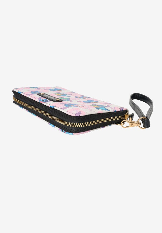 Disney Stitch Wallet All-Over Character Print Zip Around Wristlet, , alternate image number null