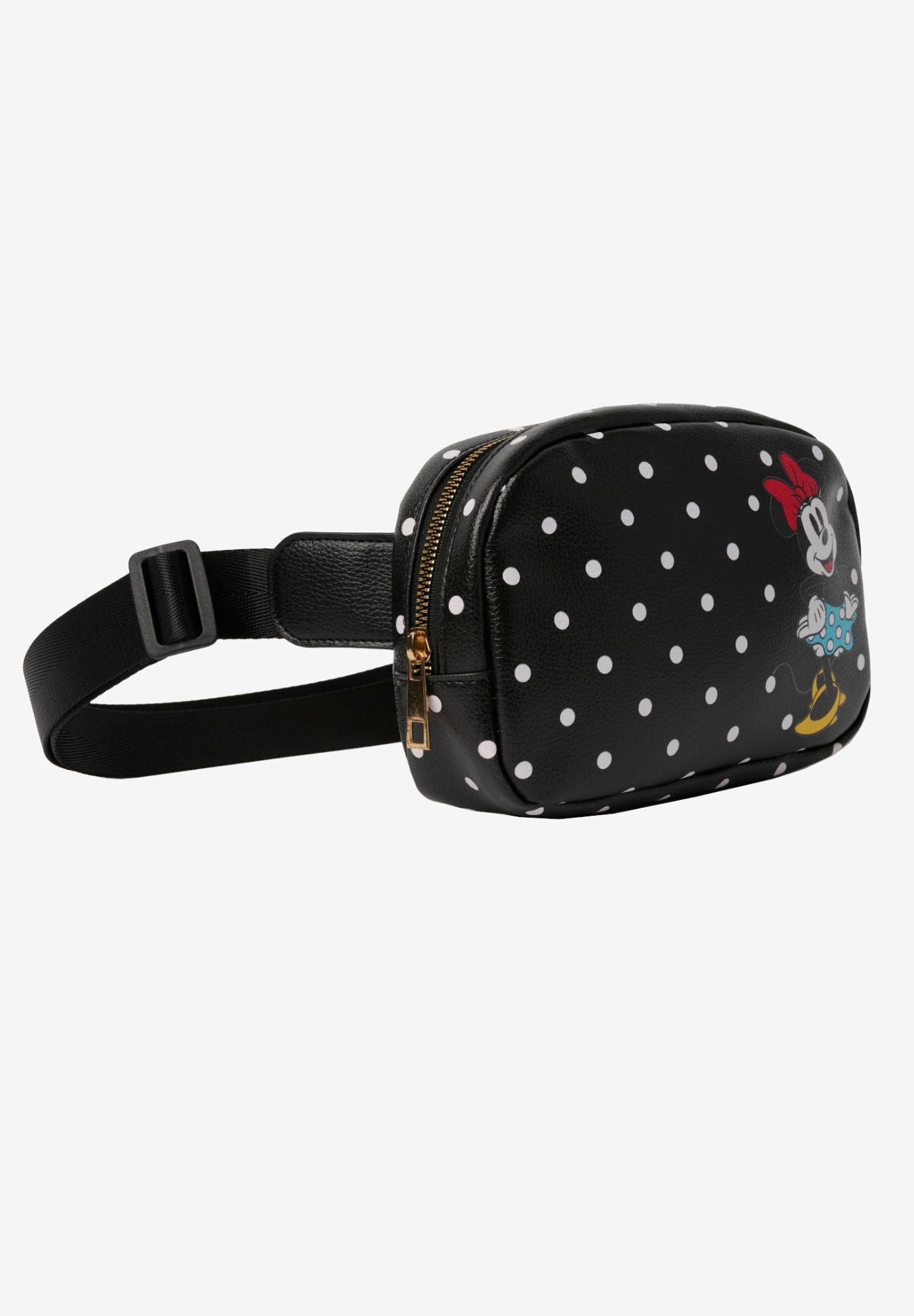 Women's Disney Minnie Mouse Belt Bag Fanny Pack Waist Bag Crossbody, BLACK, alternate image number 4