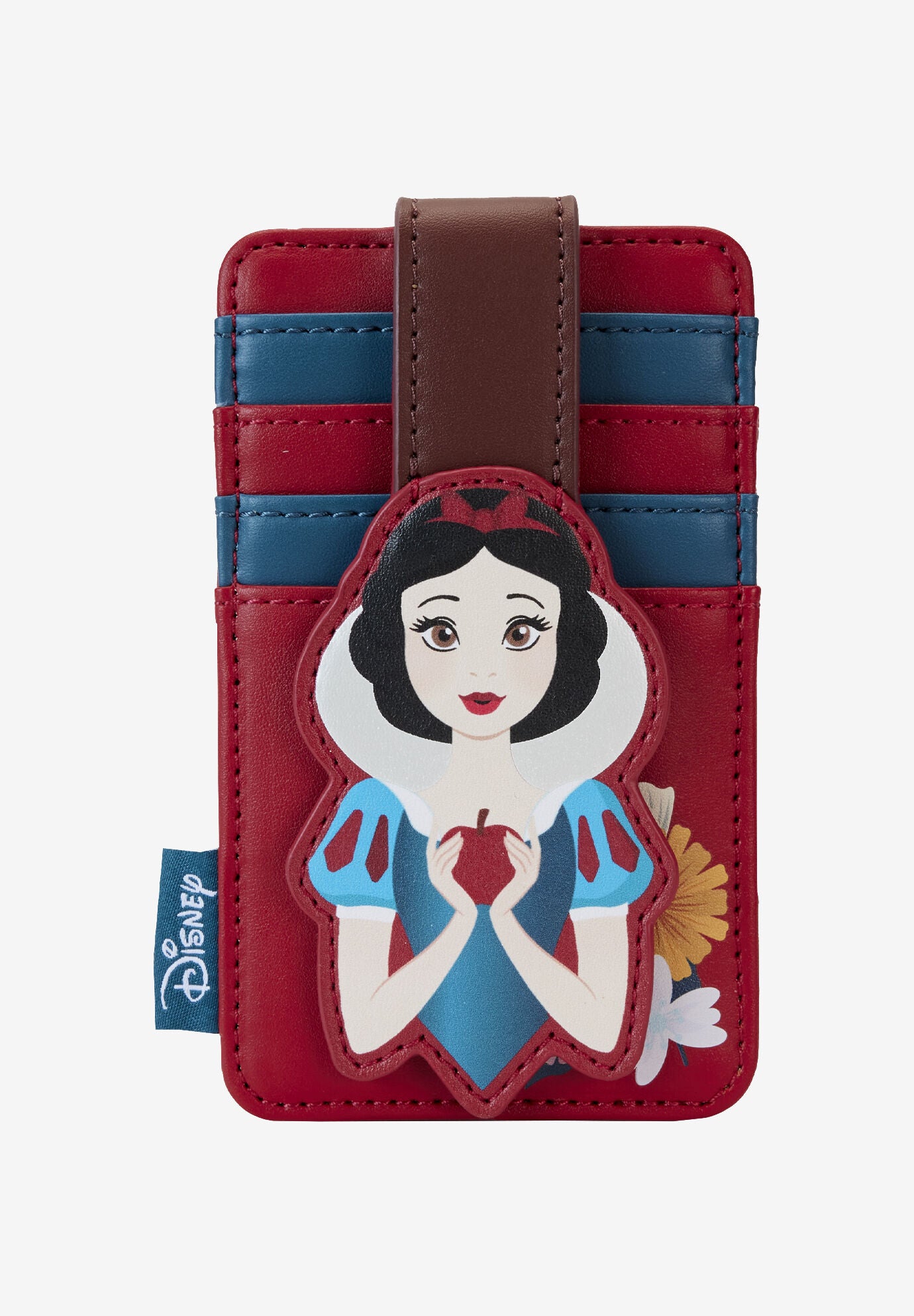 Loungefly X Disney Snow White Princess Apple Card Holder, RED, hi-res image number 0