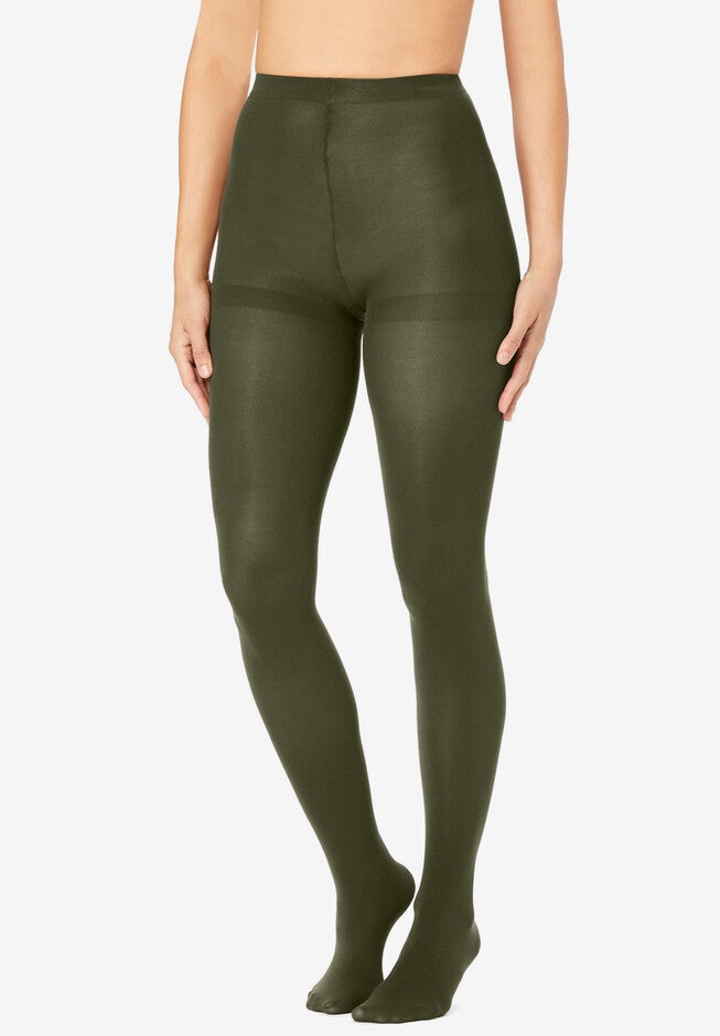 Opaque Tights, OLIVE, hi-res image number null