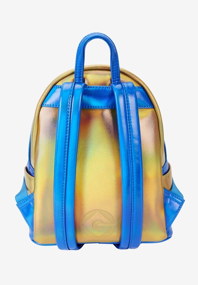 Loungefly X Despicable Me Mini Backpack Handbag Iridescent Minion Bob Cosplay, , on-hover image number 1