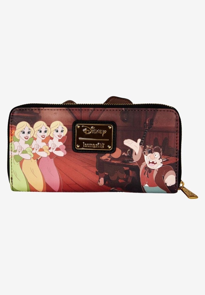 Loungefly x Disney Villains Scene Gaston Zip Around Wallet Beauty and the Beast, RED, on-hover image number null