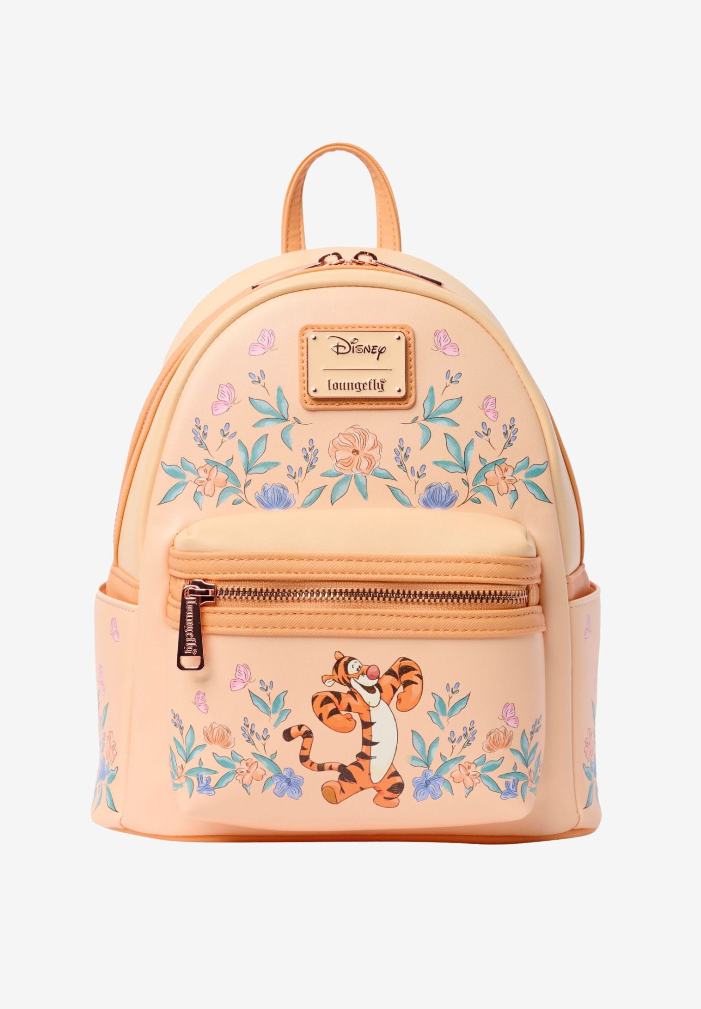 Loungefly x Disney Tigger Floral Mini Backpack Winnie the Pooh, ORANGE, hi-res image number 0