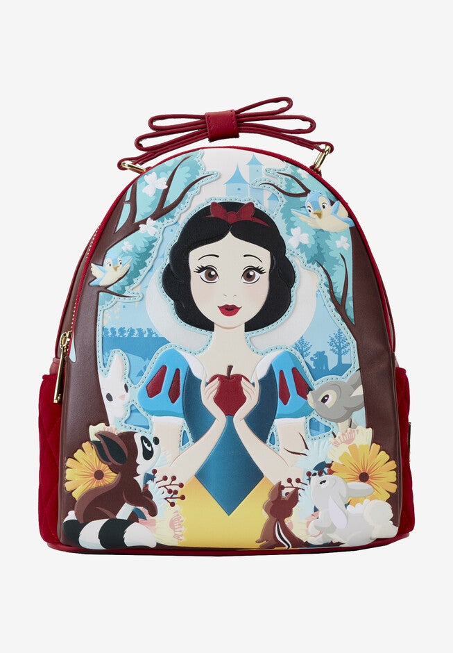 Loungefly X Disney Snow White Classic Apple Mini Backpack, RED, hi-res image number 0
