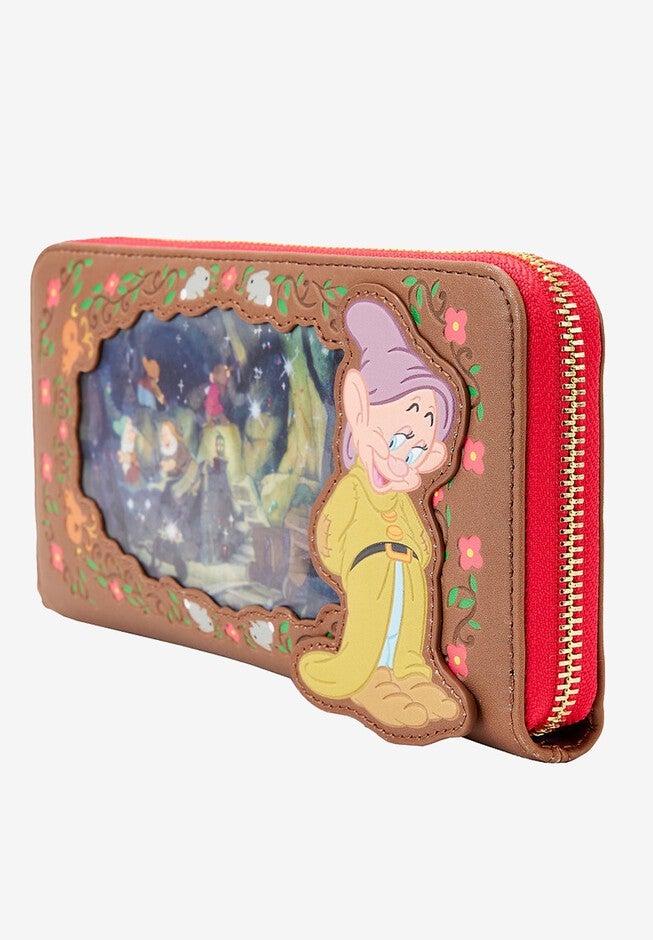 Loungefly X Disney Snow White Princess Lenticular Wallet Wristlet Wallet, , alternate image number 4
