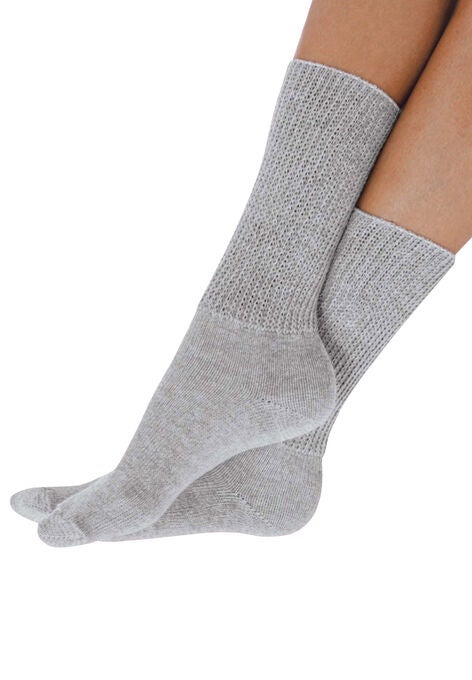 2-Pack Open Weave Extra Wide Socks, , alternate image number null