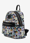 Loungefly x Disney Villains Mini Backpack Handbag All-Over Print Cruella De Vil, , alternate image number null