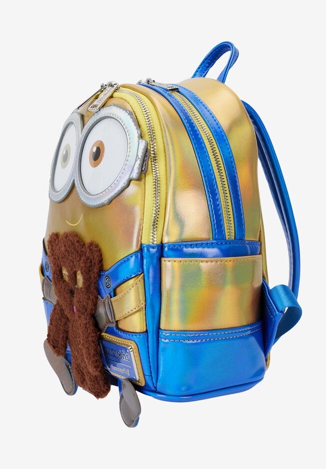 Loungefly X Despicable Me Mini Backpack Handbag Iridescent Minion Bob Cosplay, , alternate image number 2