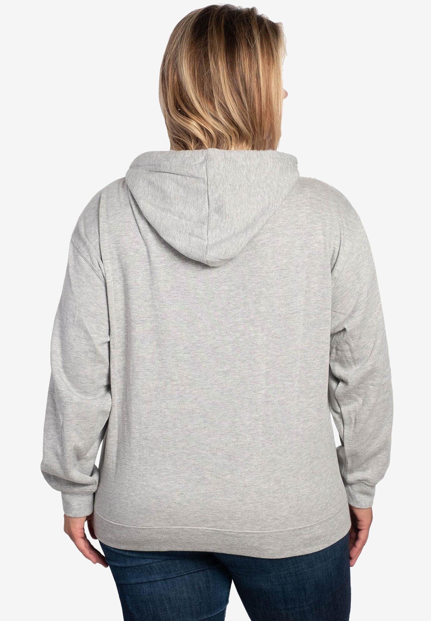 Disney Minnie Mouse Peeking Hoodie Sweatshirt Gray, , on-hover image number 1