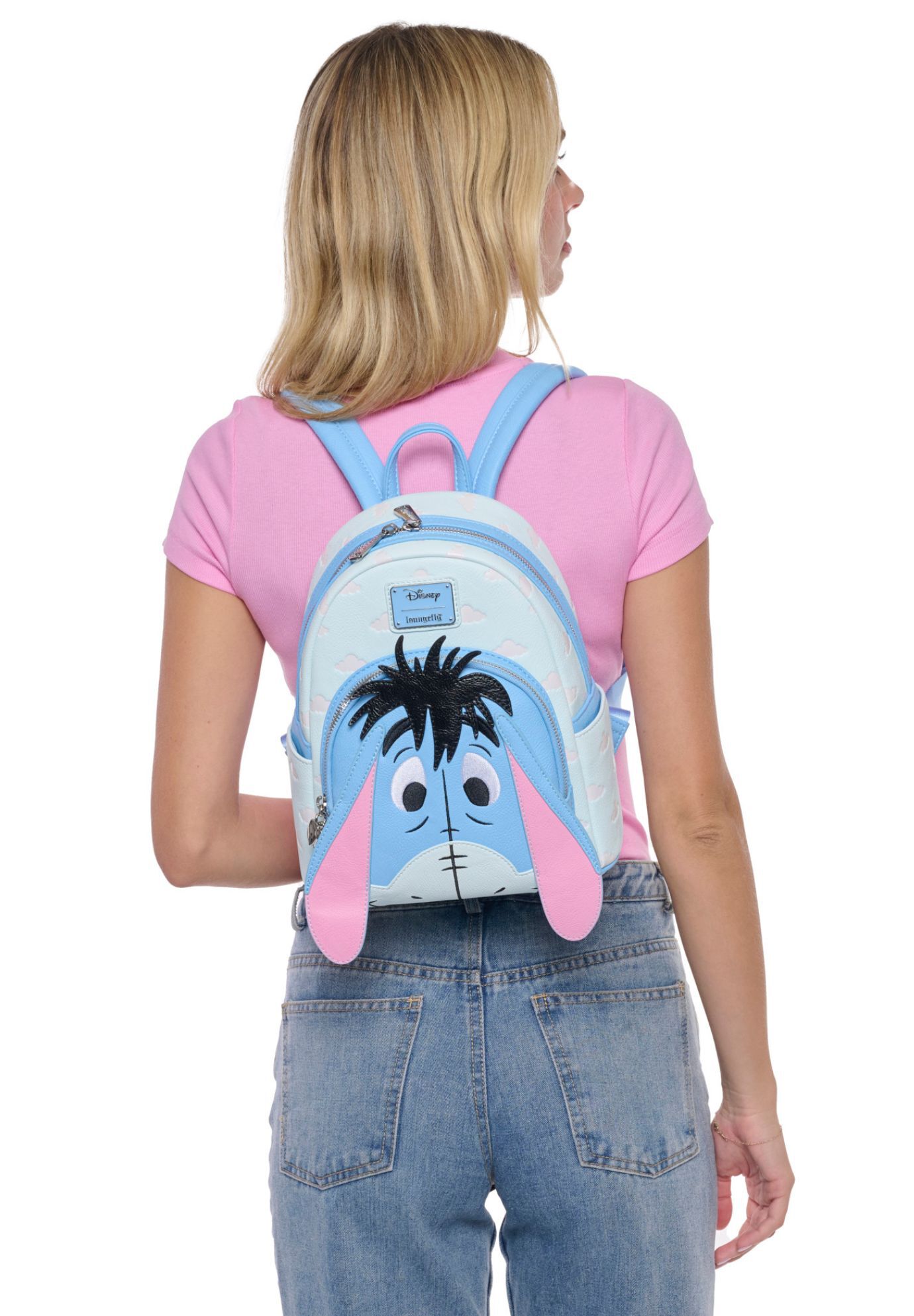 Loungefly x Disney Winnie The Pooh Eeyore Cosplay Mini Backpack Blue, BLUE, alternate image number 7