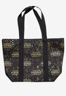 Star Wars Zippered Travel Tote Bag All-over Metallic Logo Shoulder Handbag, , on-hover image number null