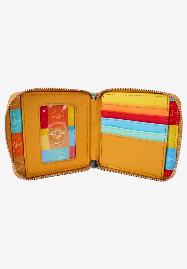 Loungefly x Pokemon Color Block Zip Around Wallet, BLUE, alternate image number 2