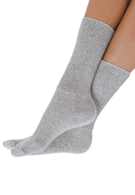 2-Pack Open Weave Extra Wide Socks , , alternate image number null