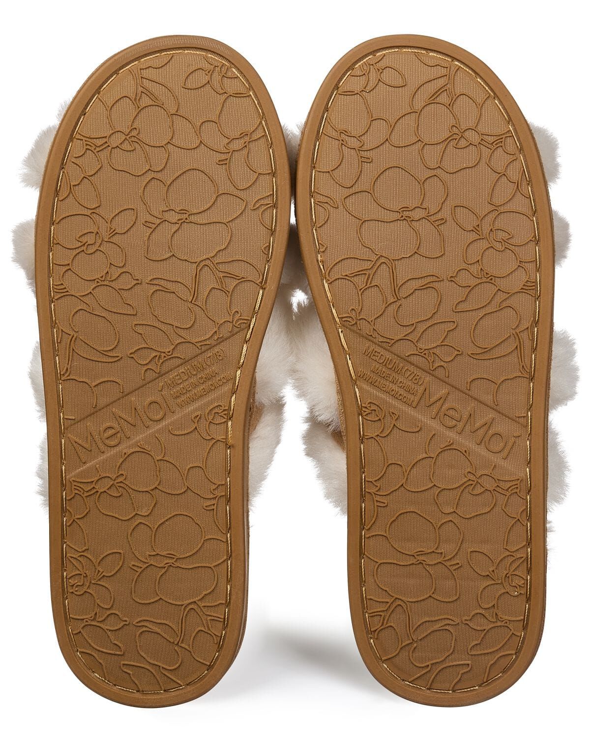 Women's "Serina" Plush Faux Fur Slippers, IVORY, alternate image number 4