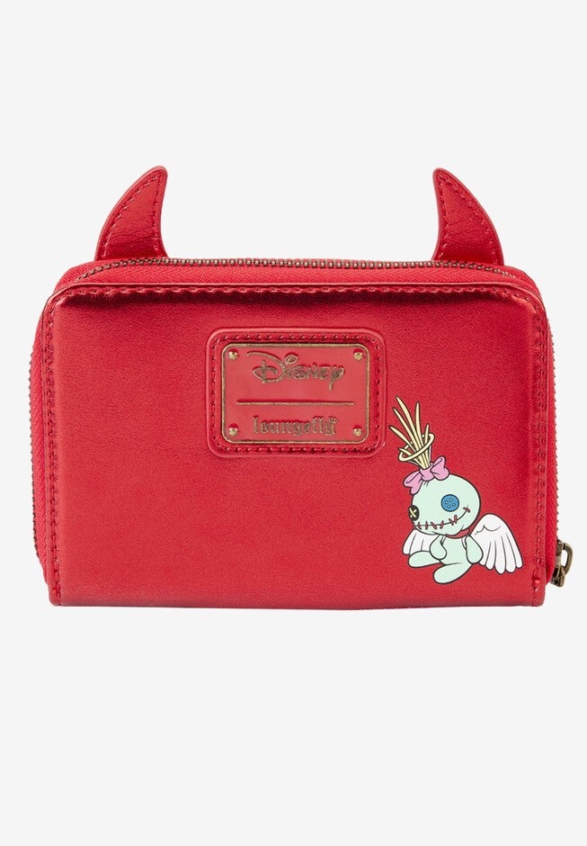 Loungefly X Disney Stitch Devil Cosplay Zip Around Wallet, , on-hover image number 1