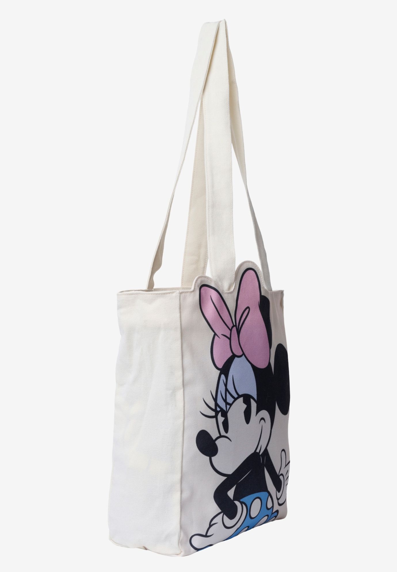 Disney Minnie Mouse Die-Cut Canvas Tote Bag with Shaped Top, BEIGE, alternate image number 2