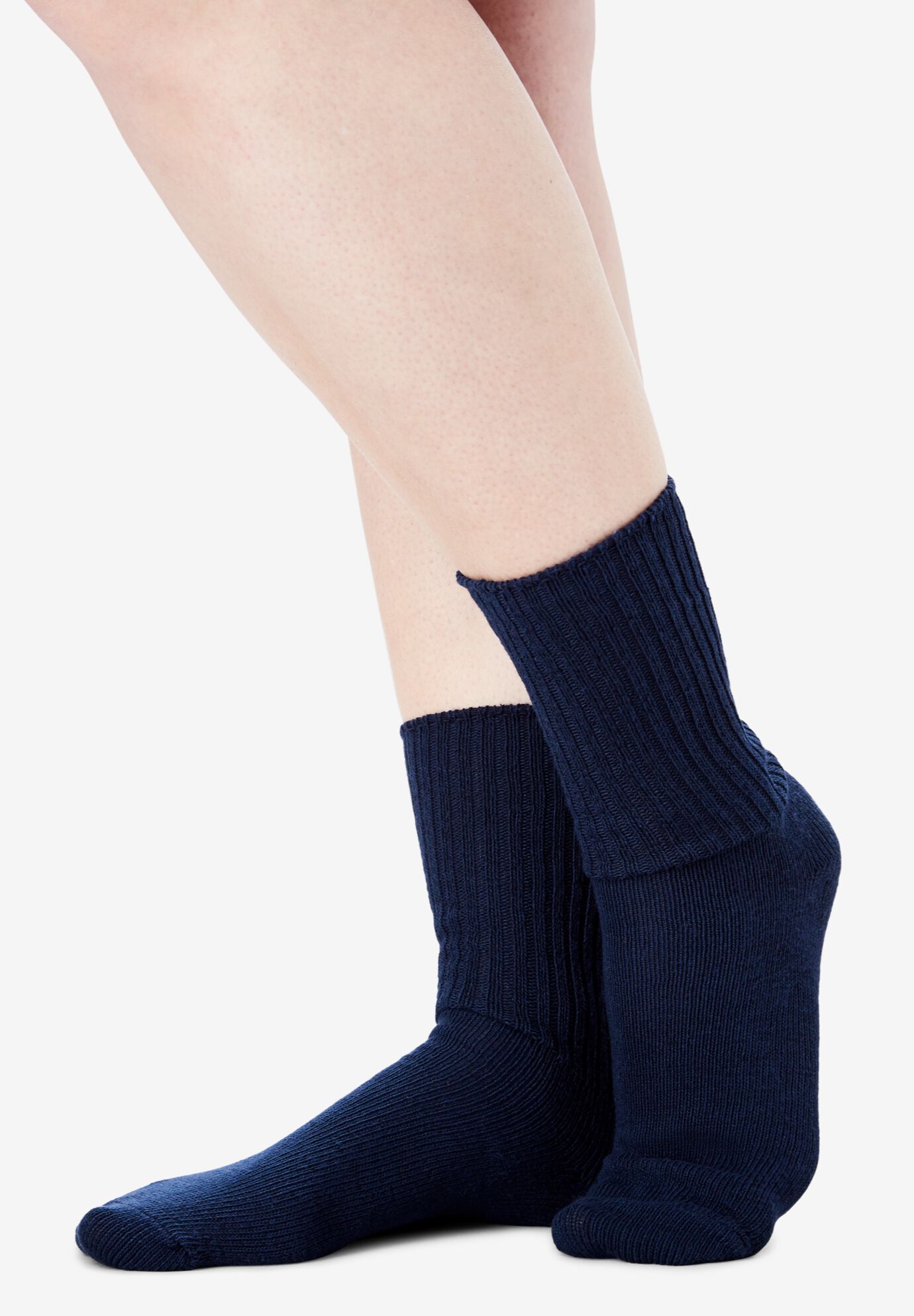 6-Pack Soft Rib Knit Socks, , alternate image number 3