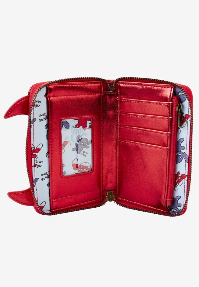 Loungefly X Disney Stitch Devil Cosplay Zip Around Wallet, , alternate image number 3
