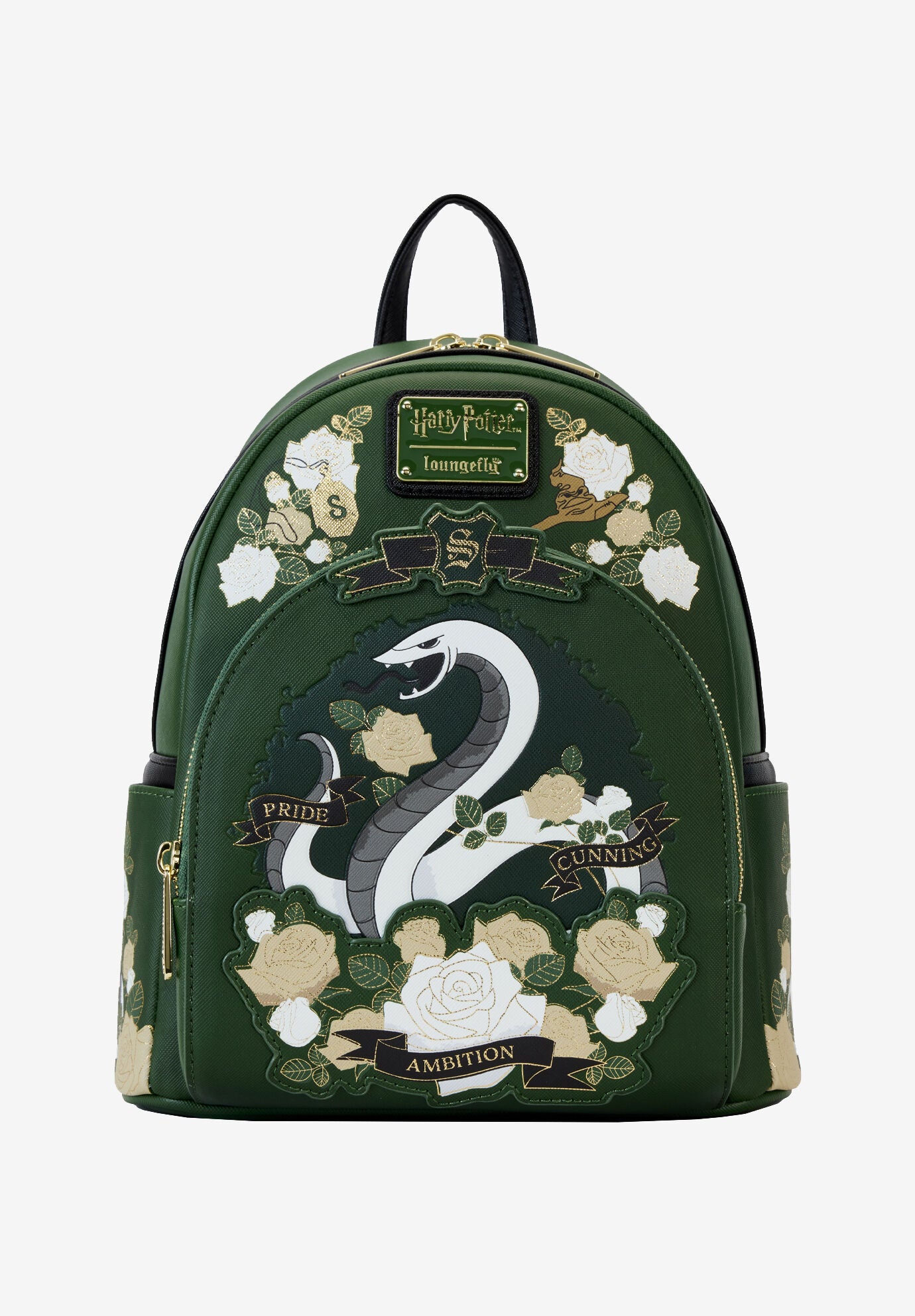 Loungefly X Harry Potter Slytherin Mini Backpack, GREEN, hi-res image number 0