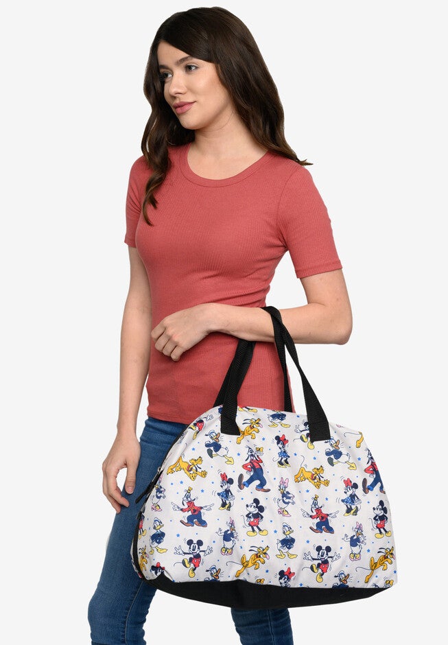 Mickey Mouse & Friends Weekender Duffel Bag Travel Carry-On Minnie Goofy, , on-hover image number 1