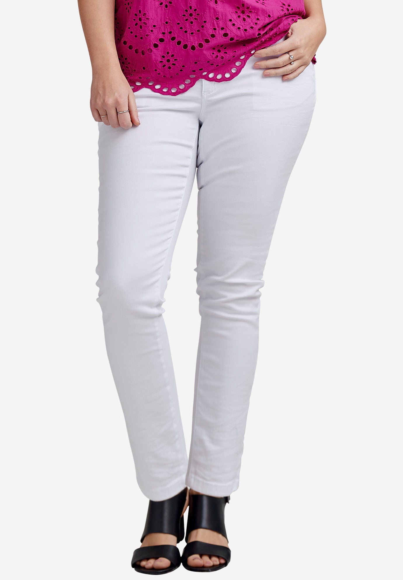 Slim 5-pocket Jeans, WHITE, hi-res image number 0