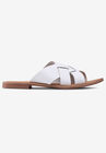Multi-Strap Leather Sandal, WHITE, hi-res image number null