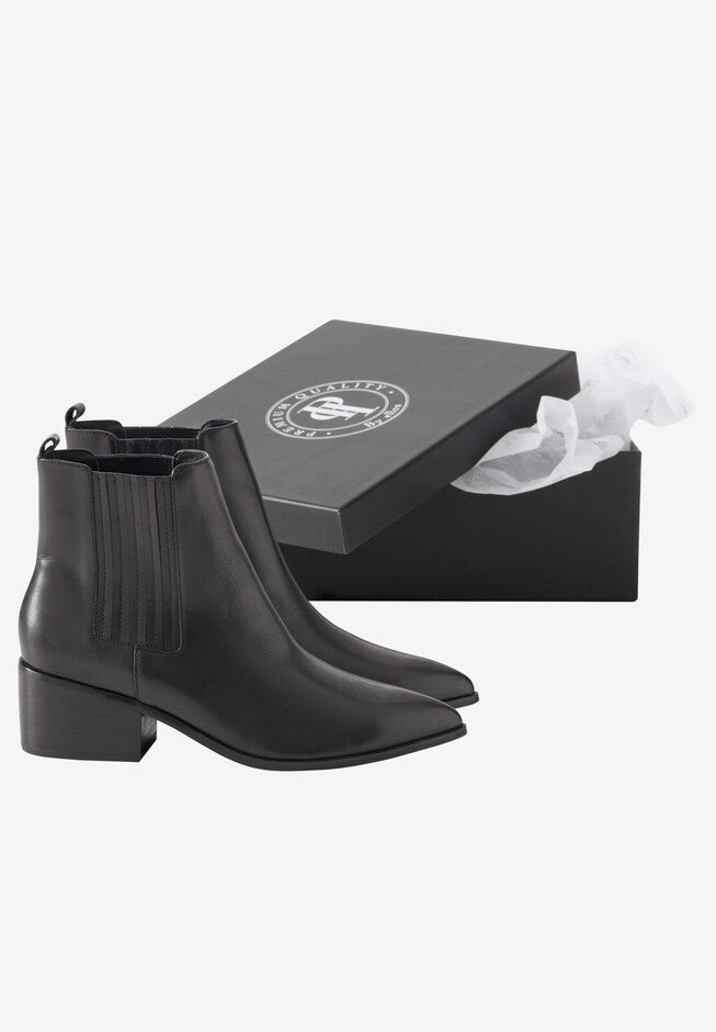 Leather Chelsea Bootie, , alternate image number null