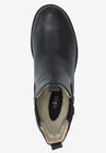 Sherpa Lined Faux Leather Chelsea Bootie, , alternate image number null
